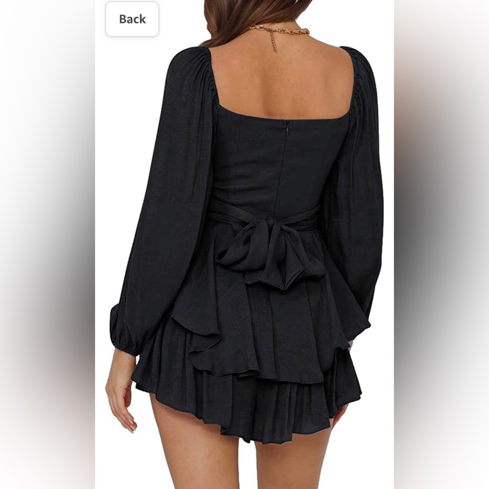 Tie back romper
